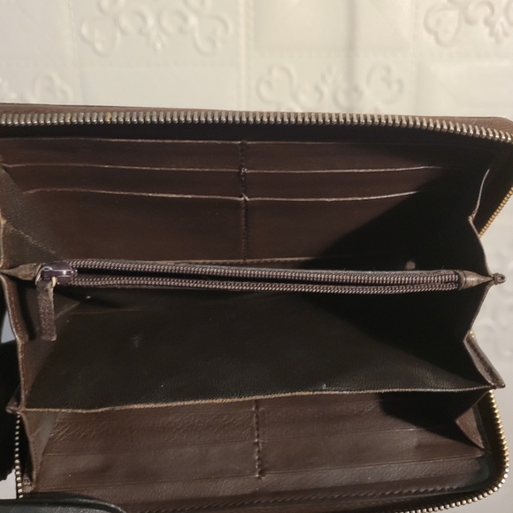 GUCCI Bee GG Interlocking Monogram Guccisima Brown Zippy Wallet AUTHENTIC - Picture 13 of 13